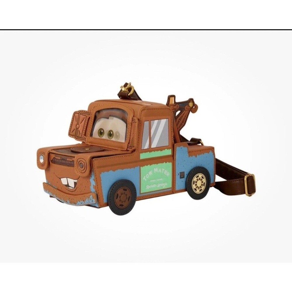 Loungefly Disney Pixar Cars Mater Figural Crossbody NWT